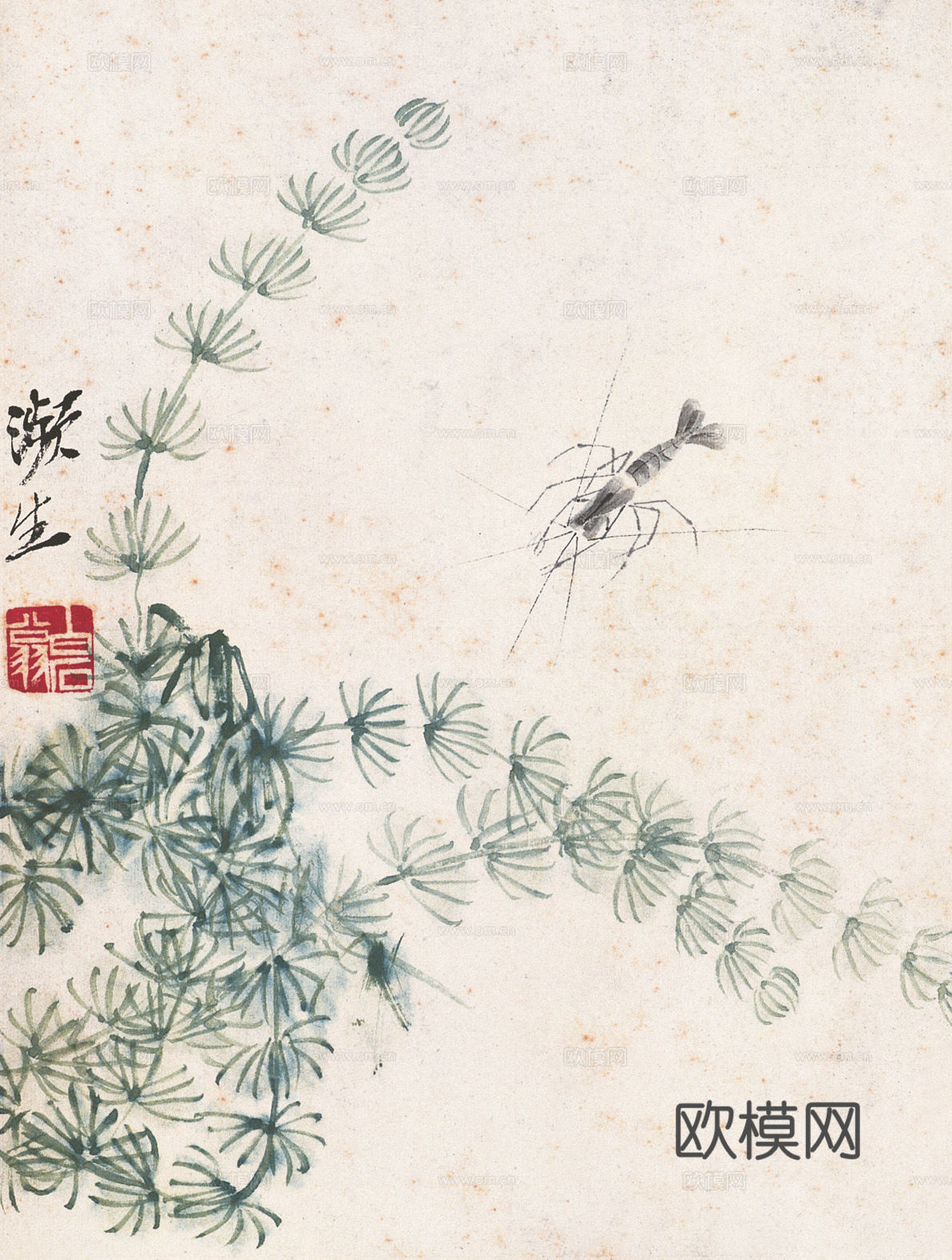 齐白石写意水墨画，近现代水墨画266下载