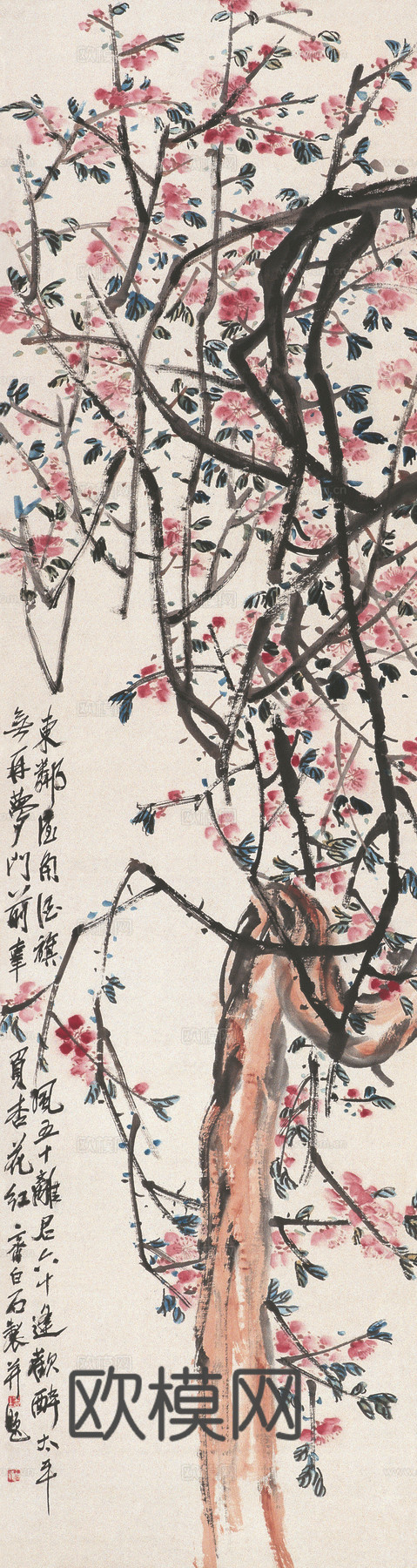 齐白石写意水墨画，近现代水墨画7