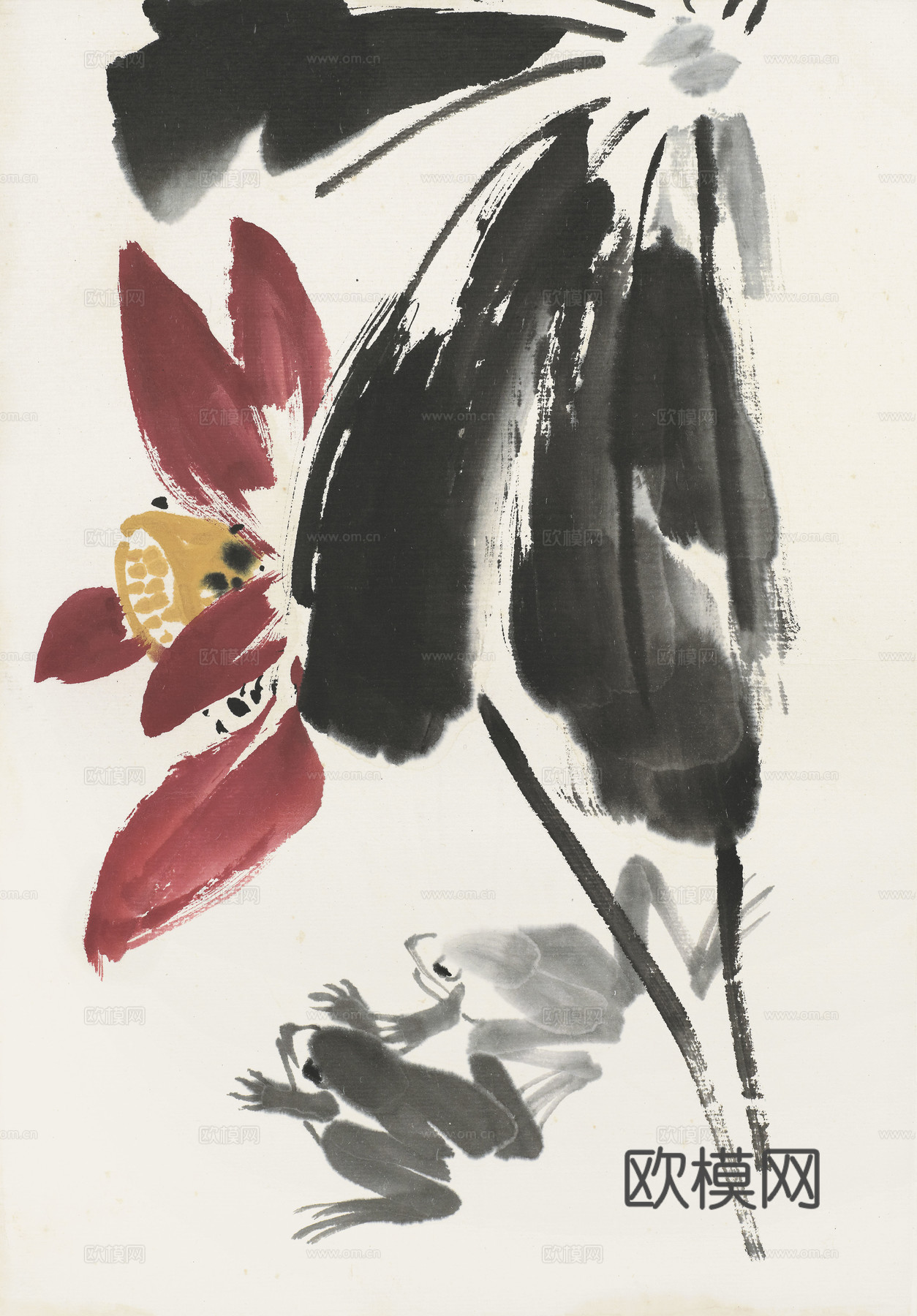 齐白石写意水墨画，近现代水墨画35 (2)下载