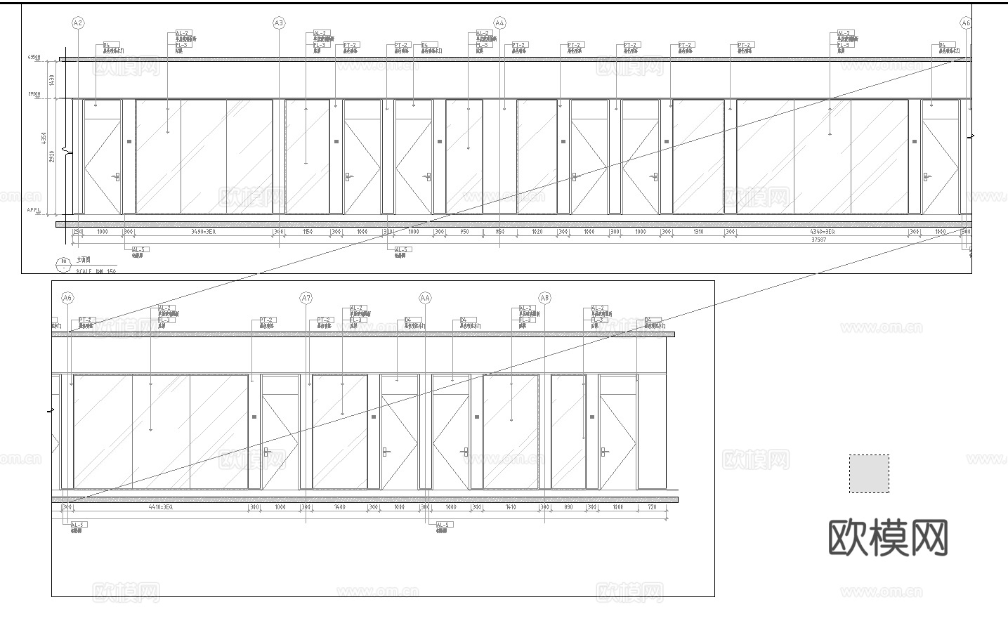 1200平办公室 最新全套施工图合集cad施工图