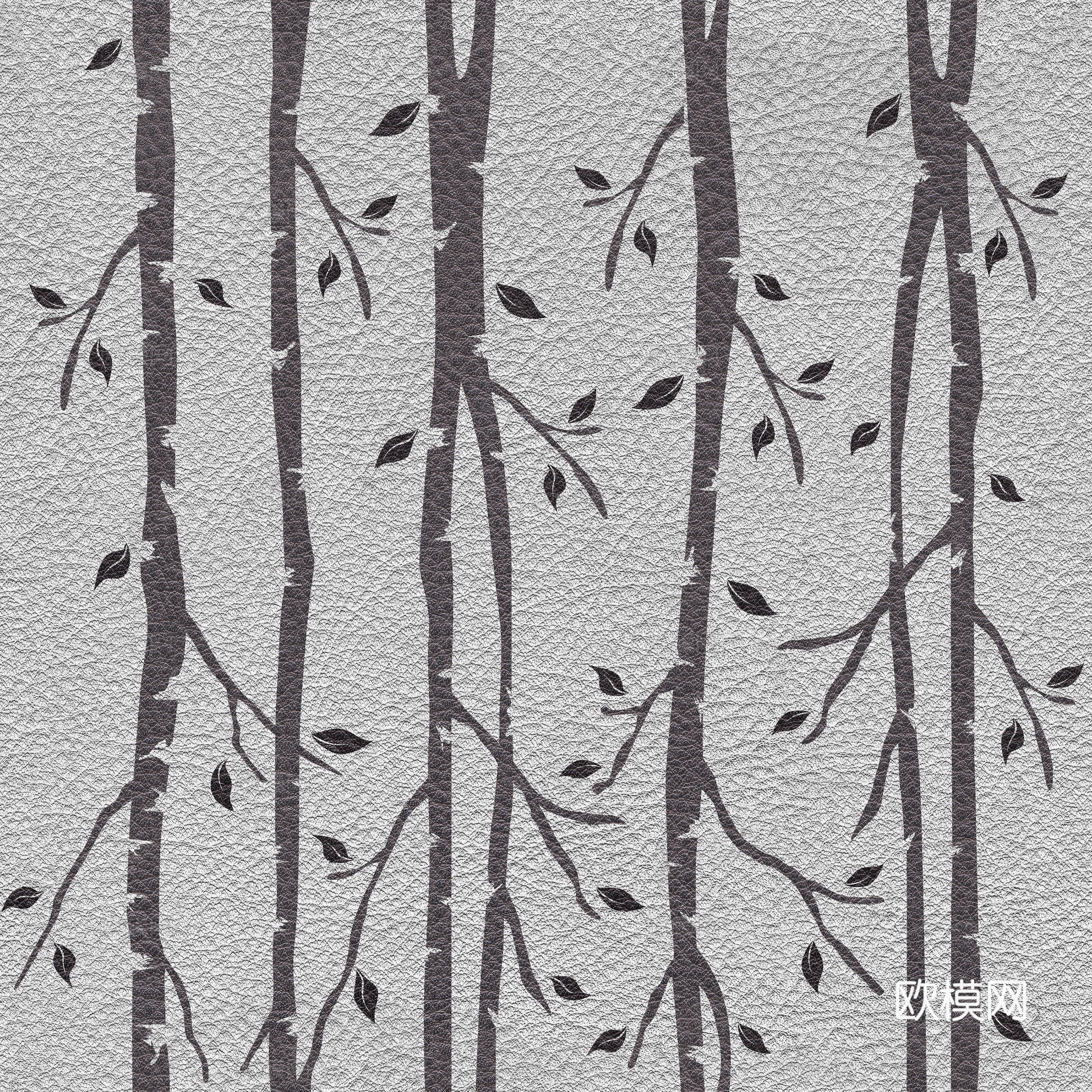 印花树皮革贴图