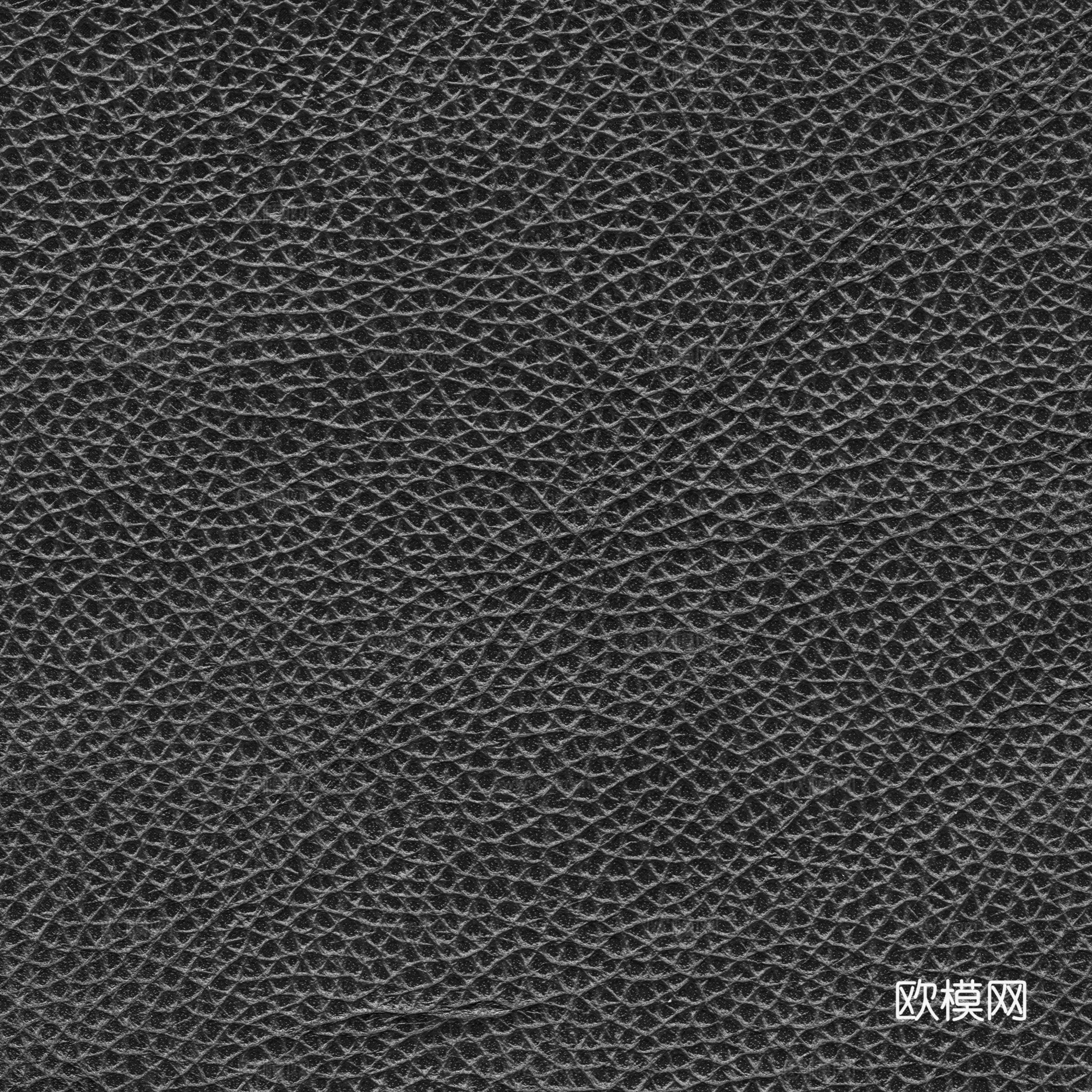黑色粗纹皮革贴图