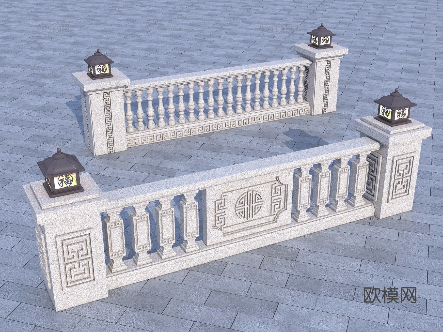 葫芦花瓶 花瓶栏杆su模型