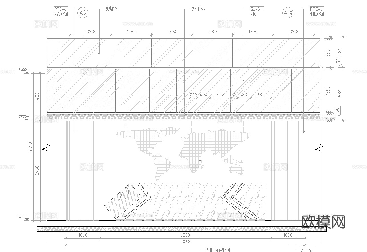 1200平办公室 最新全套施工图合集cad施工图