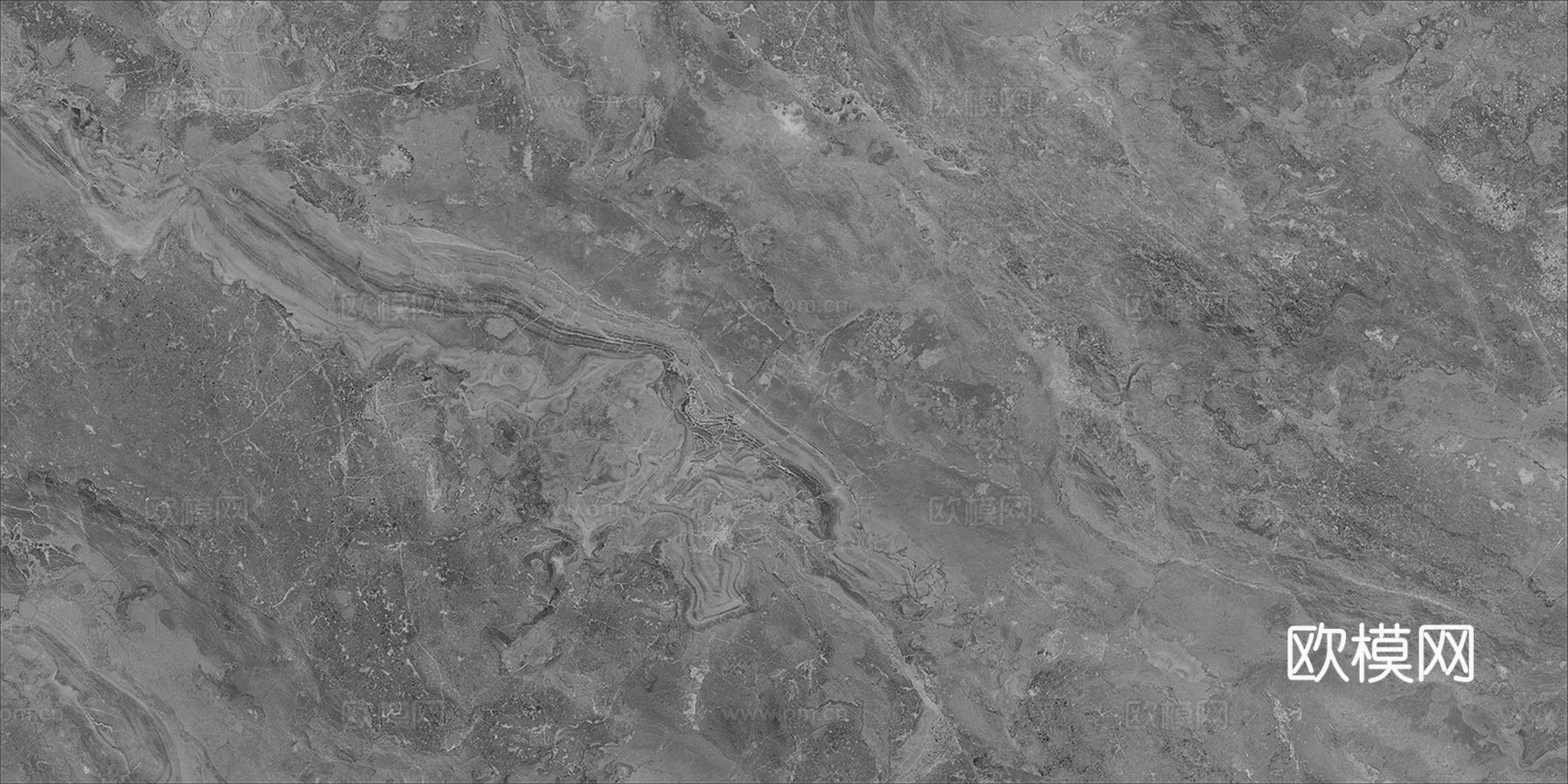 深灰色大理石连纹岩板奢石