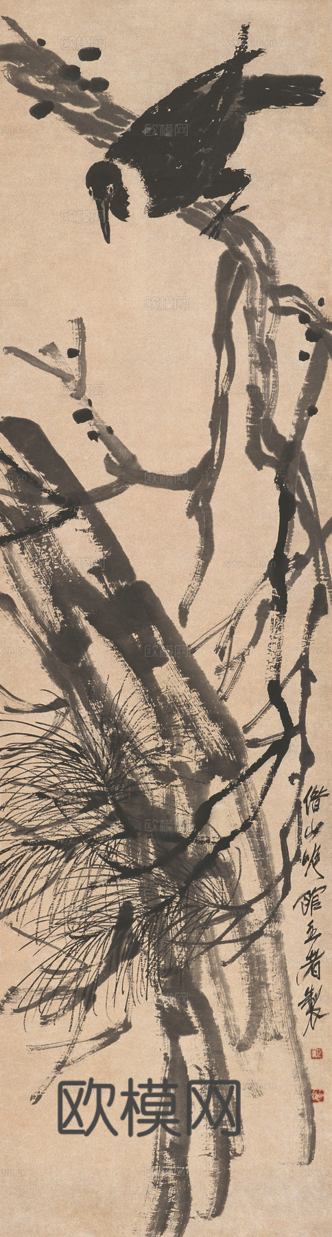 齐白石写意水墨画，近现代水墨画38 (3)下载