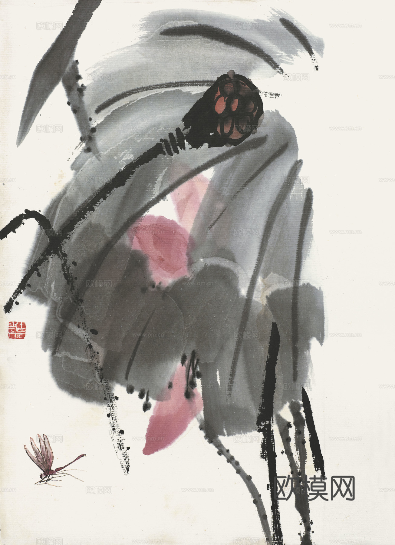 齐白石写意水墨画，近现代水墨画62 (2)下载