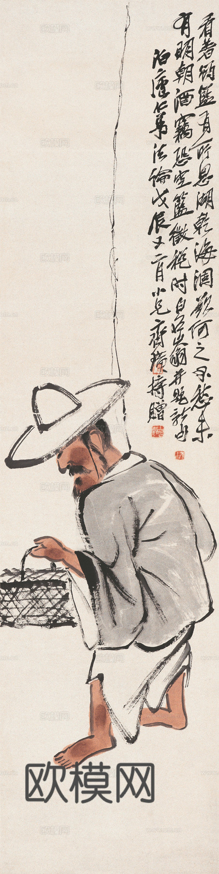 齐白石写意水墨画，近现代水墨画18下载