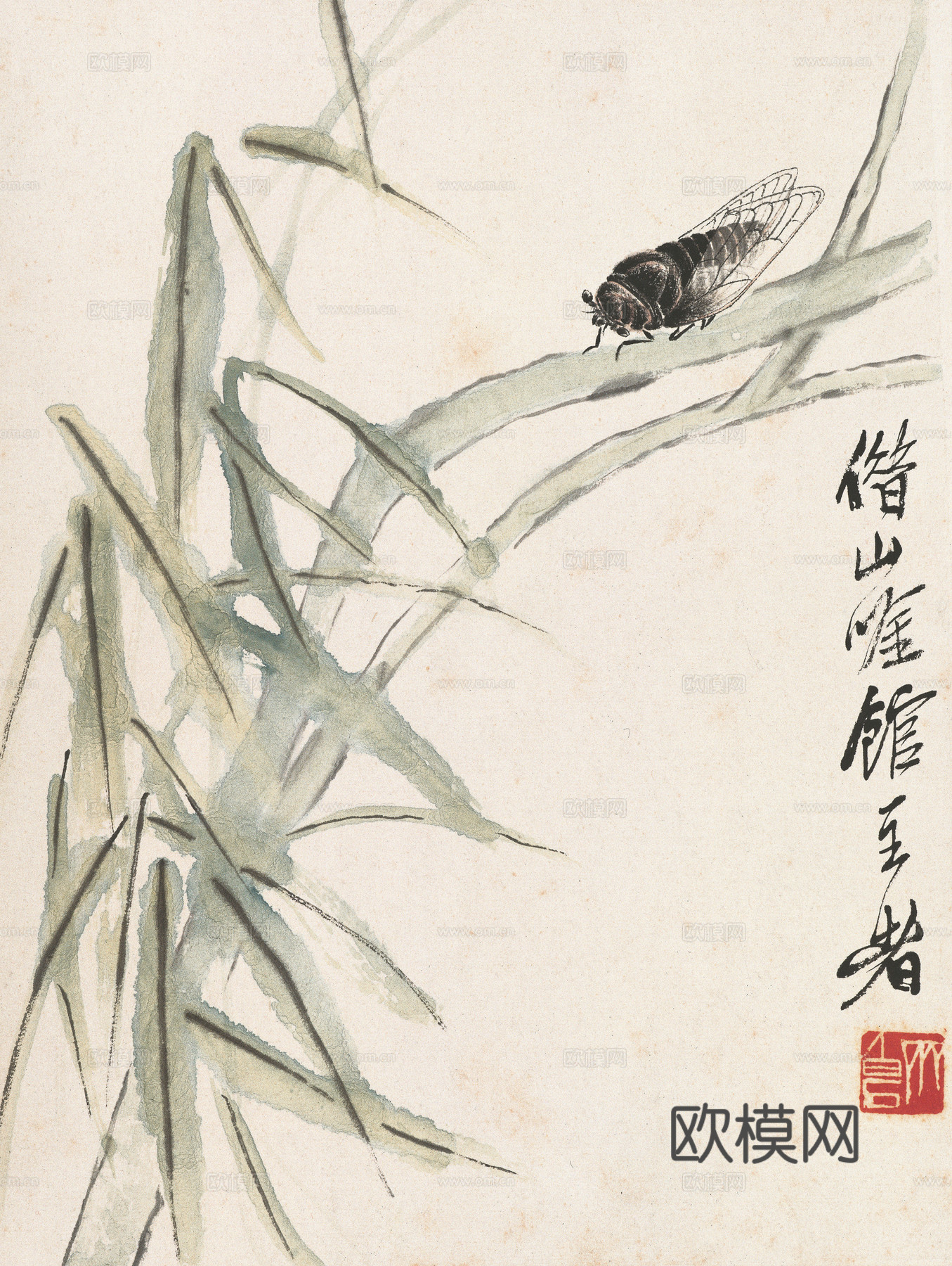 齐白石写意水墨画，近现代水墨画53 (3)下载