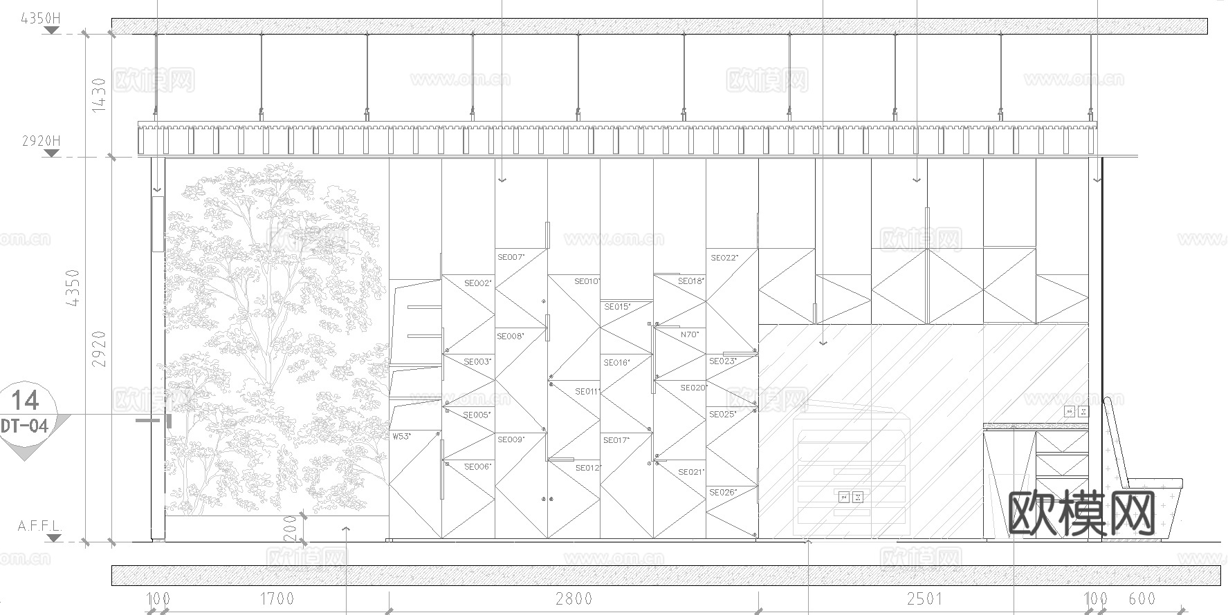 1200平办公室 最新全套施工图合集cad施工图