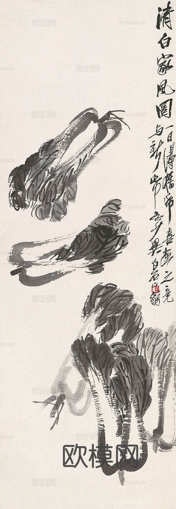 齐白石写意水墨画，近现代水墨画273下载