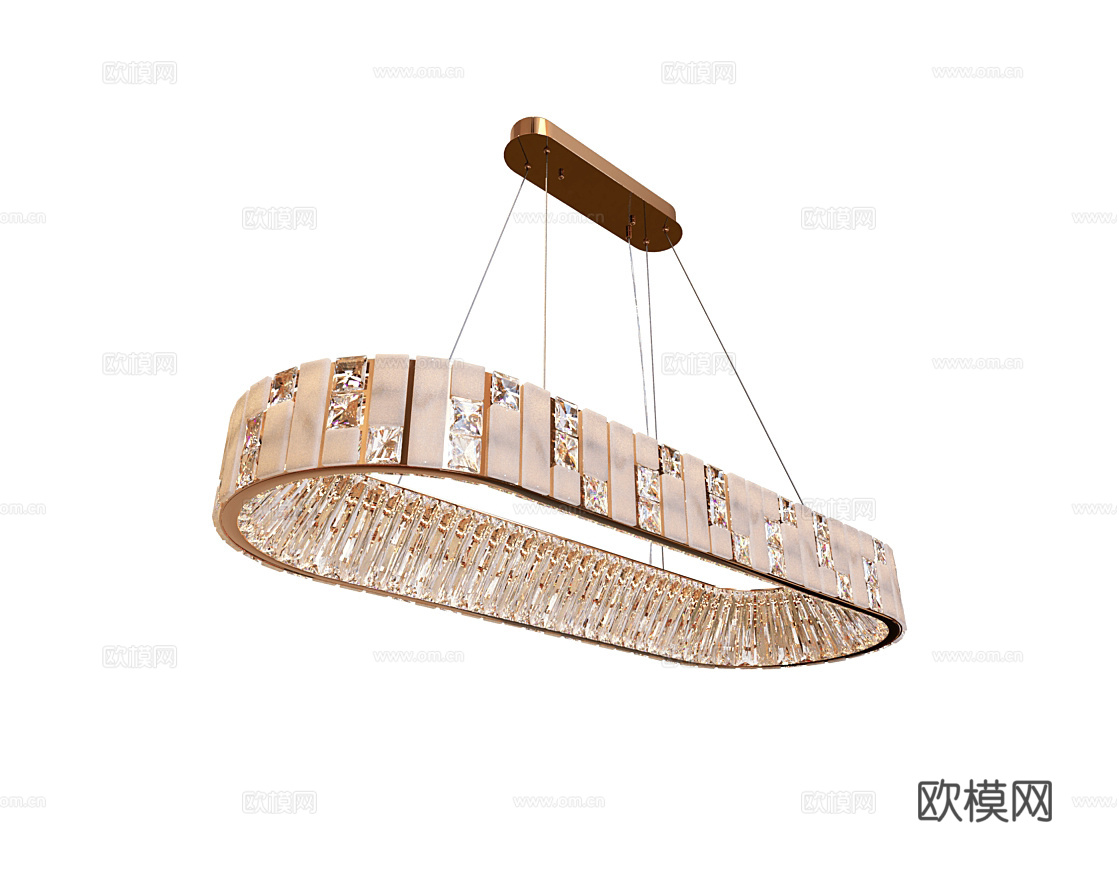 MODELUX 轻奢吊灯3d模型下载（渲染图1）
