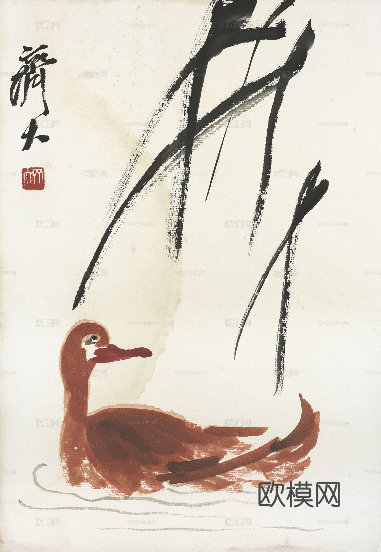 齐白石写意水墨画，近现代水墨画76 (2)下载