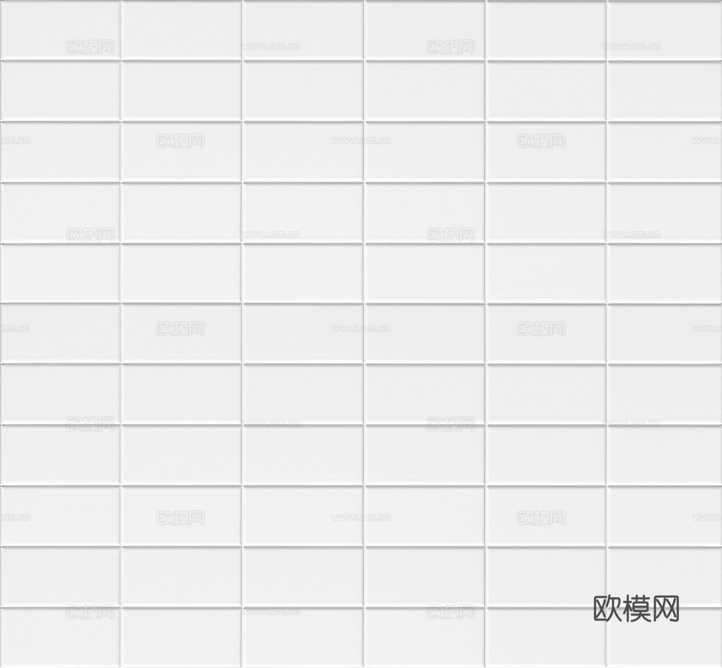 无缝白色条形瓷砖