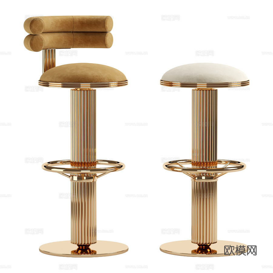 巴台椅 MULLIGAN3d模型下载（渲染图1）