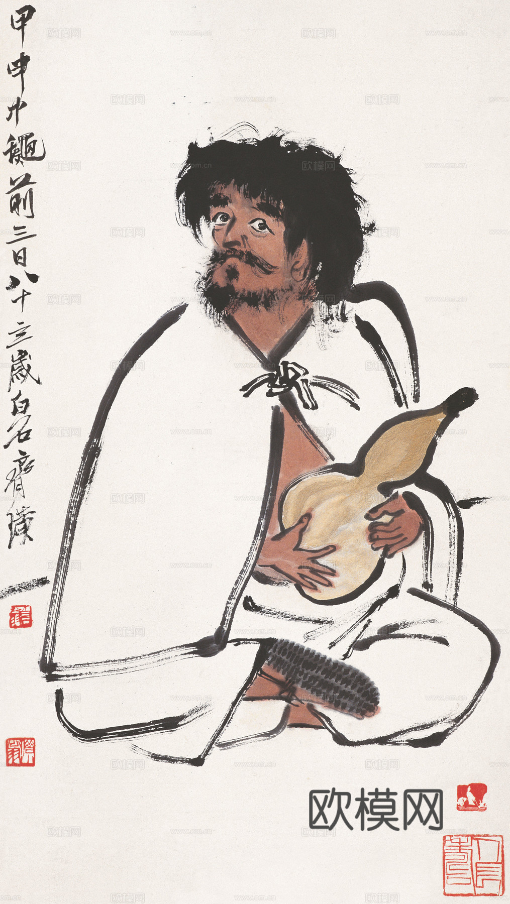 齐白石写意水墨画，近现代水墨画43 (3)下载