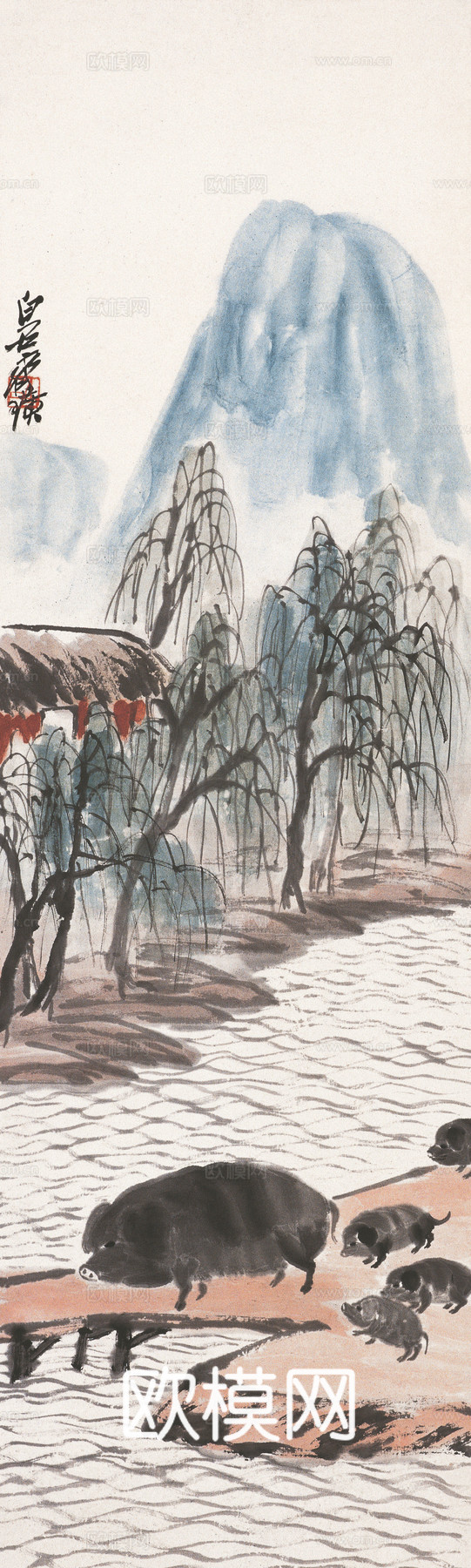 齐白石写意水墨画，近现代水墨画26下载