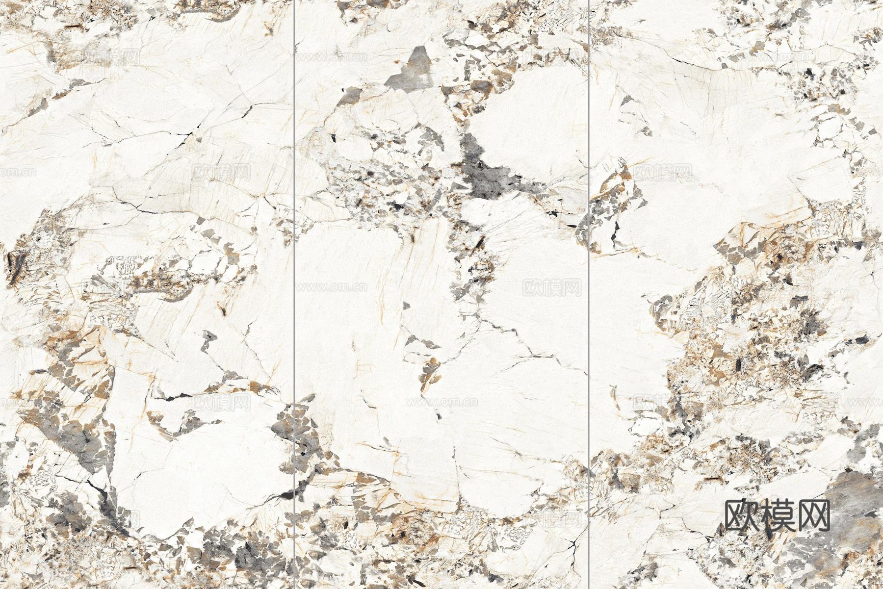 现代轻奢 细纹潘多拉 白色岩板