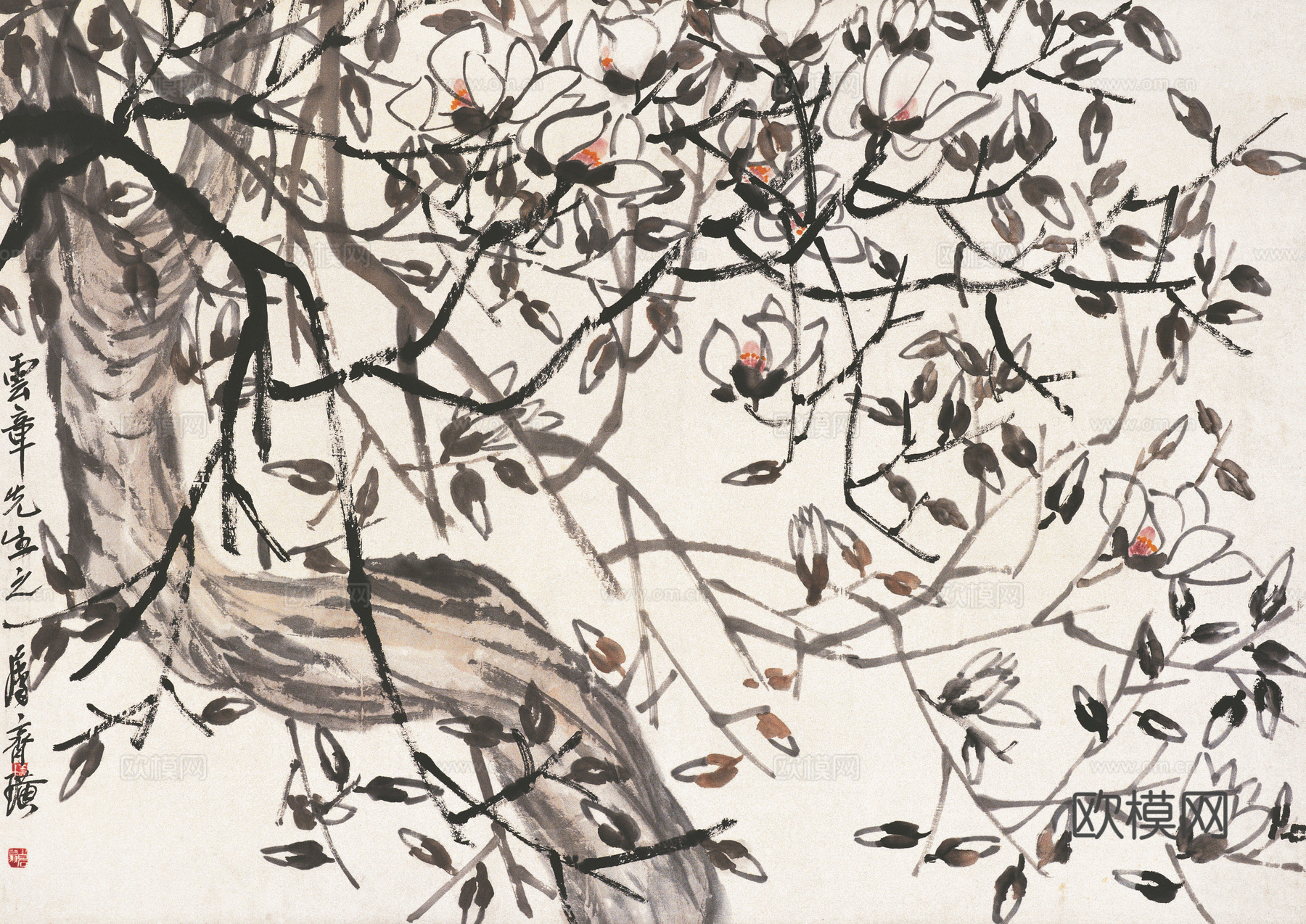 齐白石写意水墨画，近现代水墨画44下载