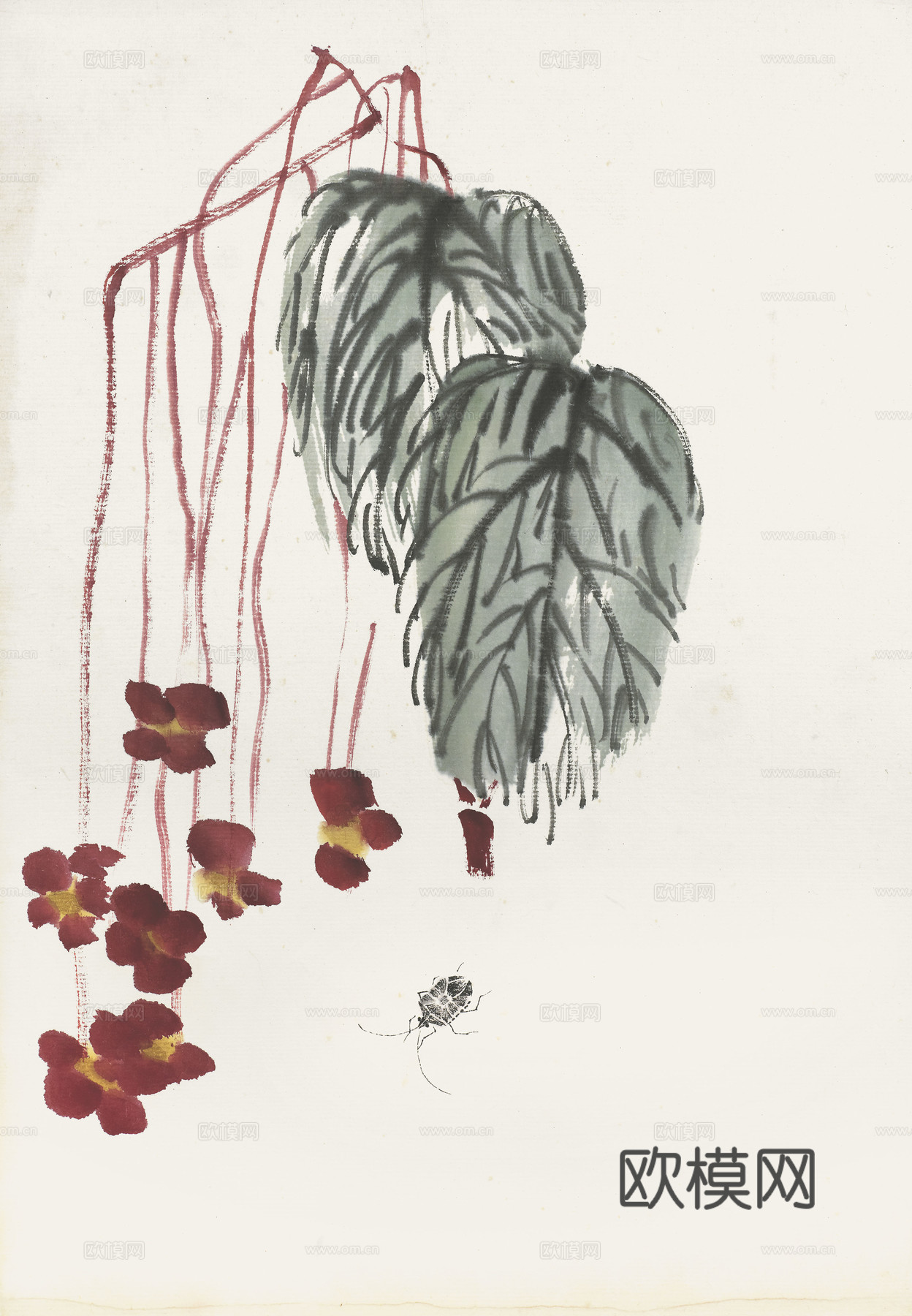 齐白石写意水墨画，近现代水墨画44 (2)下载