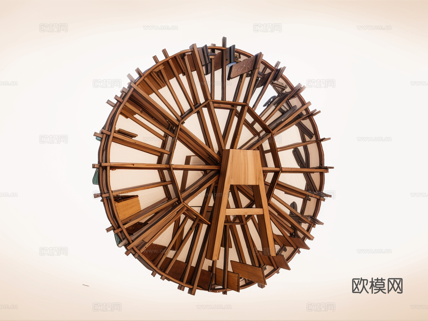 水车su模型