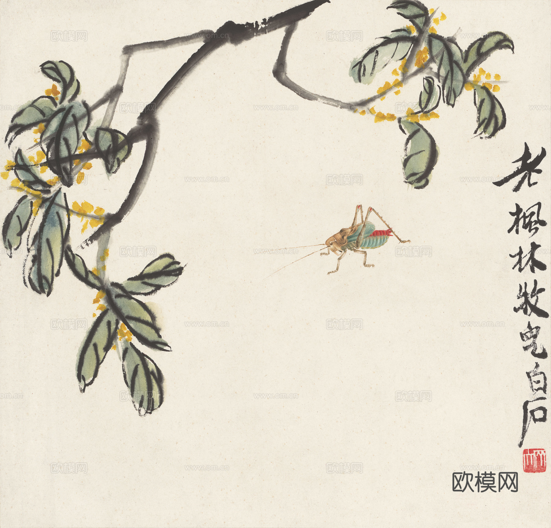 齐白石写意水墨画，近现代水墨画25 (2)下载