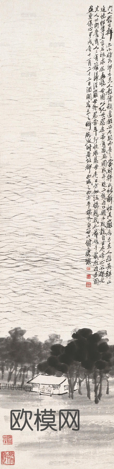 齐白石写意水墨画，近现代水墨画48下载