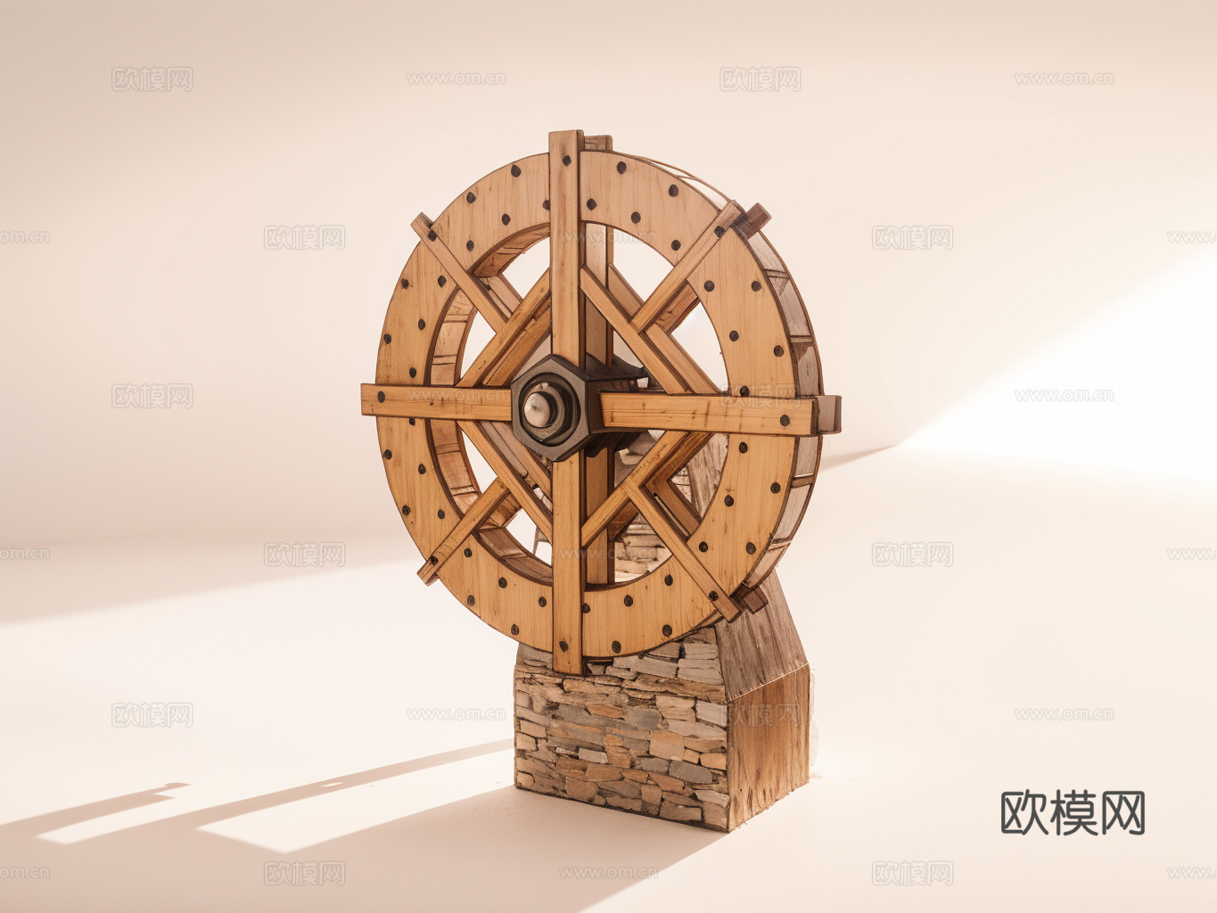 水车su模型