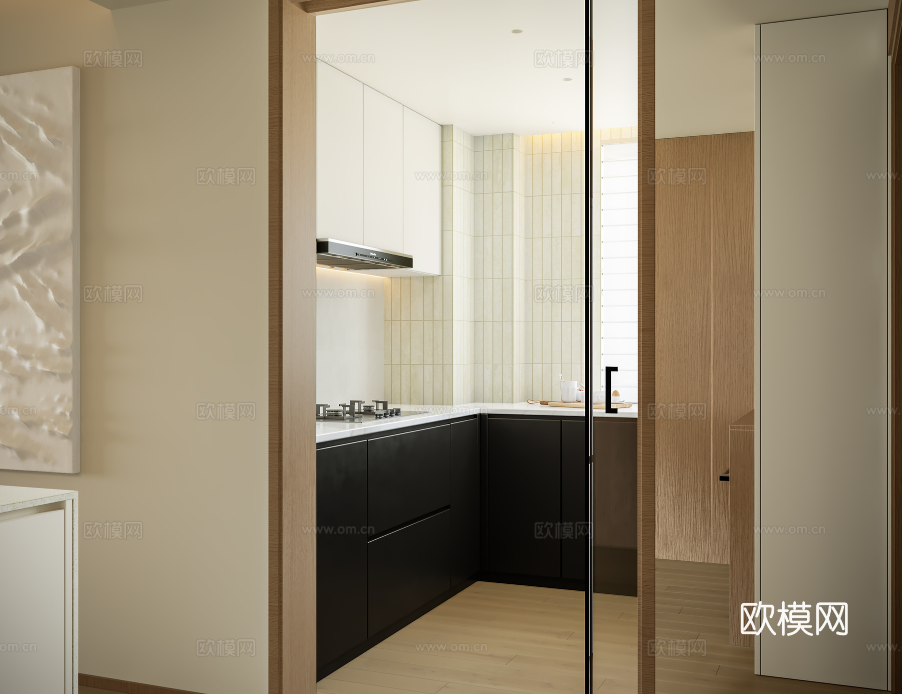 中古风客餐厅3d模型下载（渲染图5）