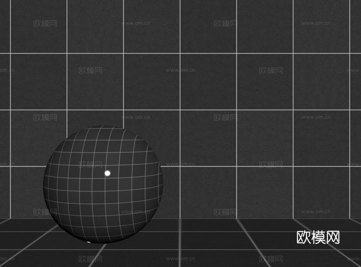 现代黑色瓷砖 厨房瓷砖 洗手间瓷砖 地砖 墙砖su模型