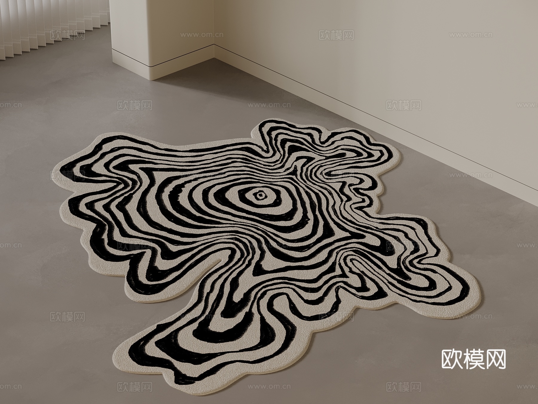 现代地毯su模型