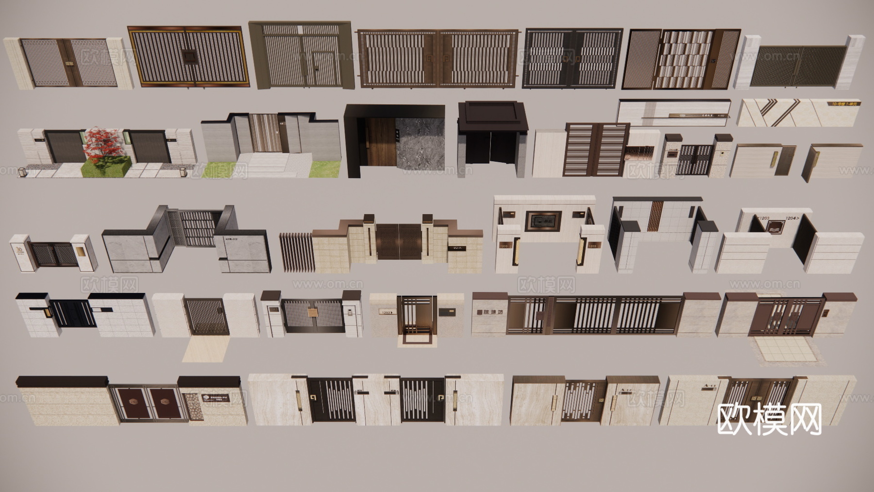 微景观 阳光房 庭院灯 草坪灯 门 室内景观 水池 造景 屋su模型