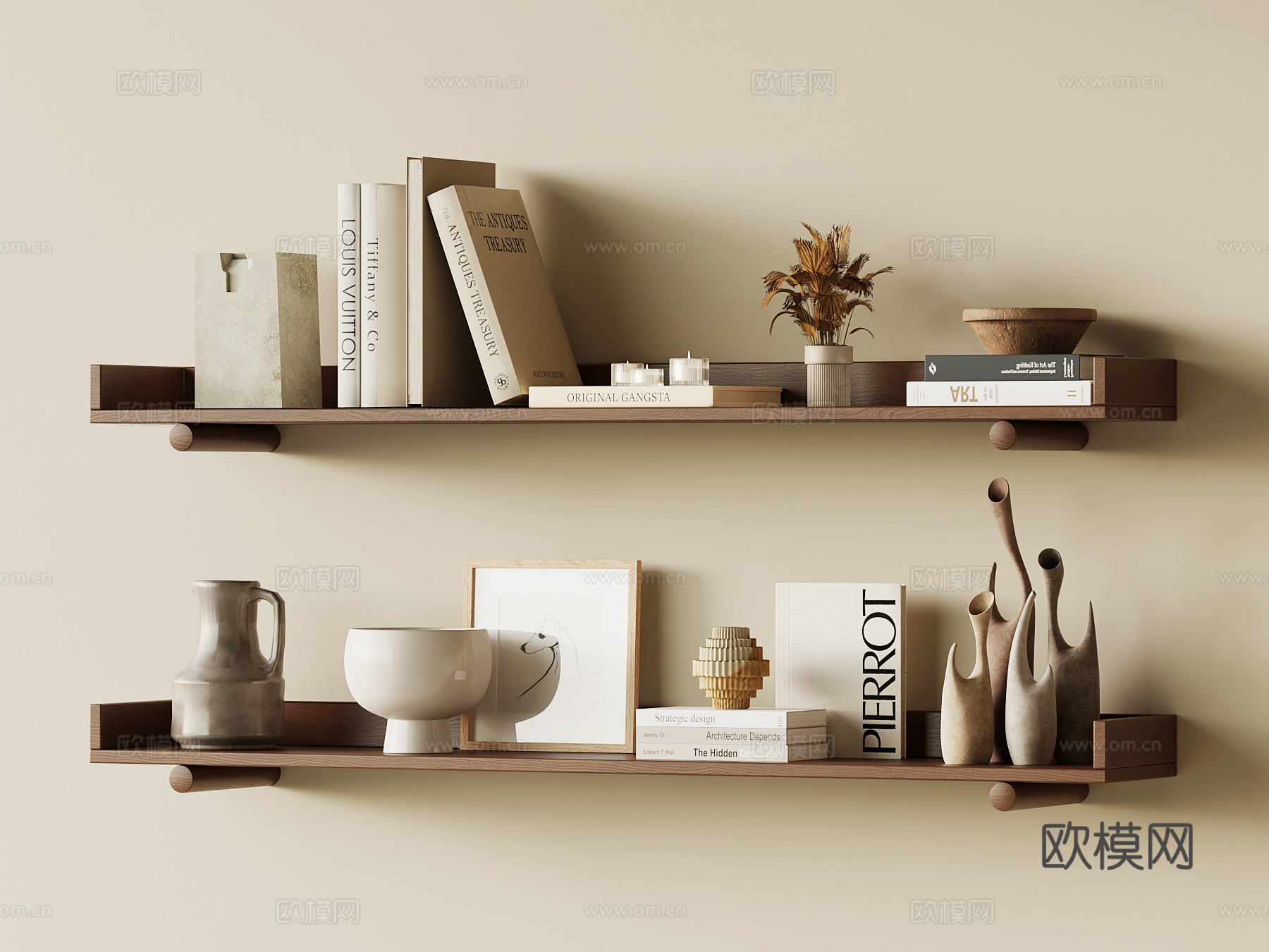 中古书架 置物架su模型