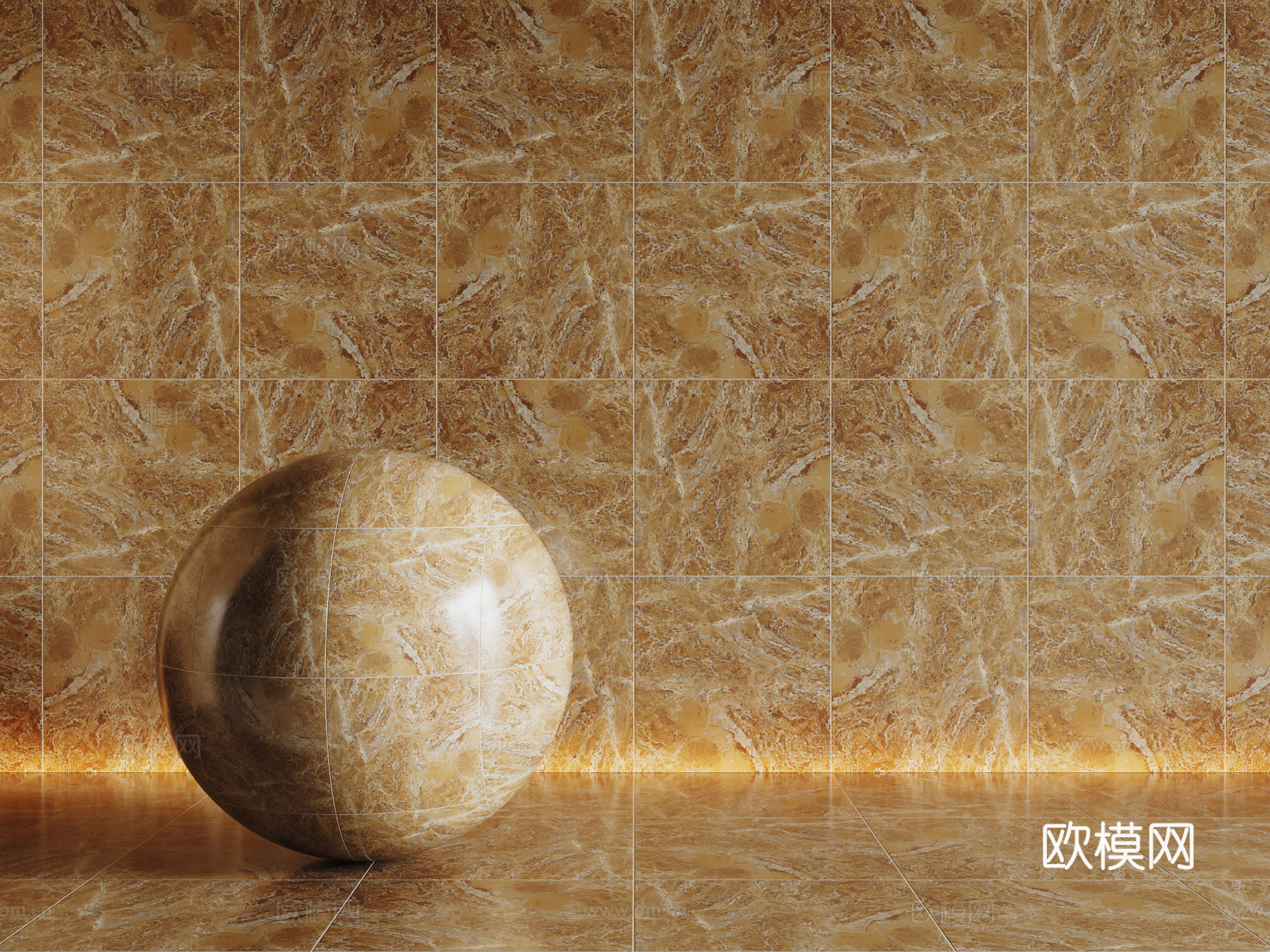 现代黄色瓷砖 厨房瓷砖 洗手间瓷砖 地砖 墙砖su模型