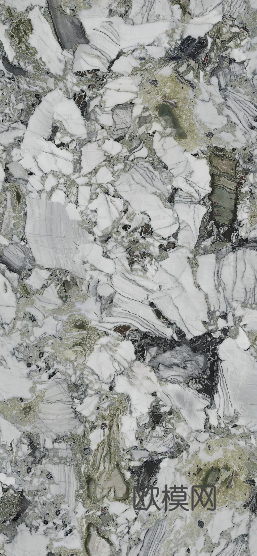 白绿奢石大理石