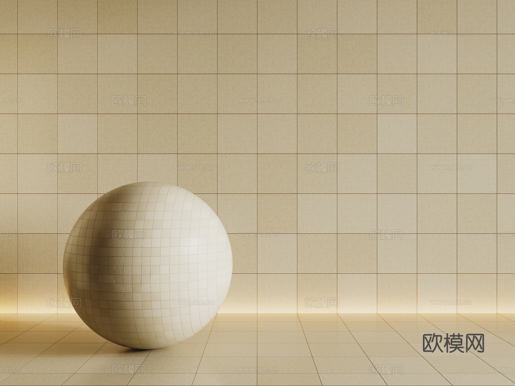 现代黄色瓷砖 厨房瓷砖 洗手间瓷砖 地砖 墙砖su模型