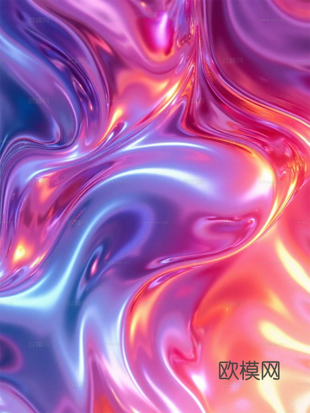 幻彩渐变 渐变灯箱 炫彩 灯箱画面 液态金属 液体