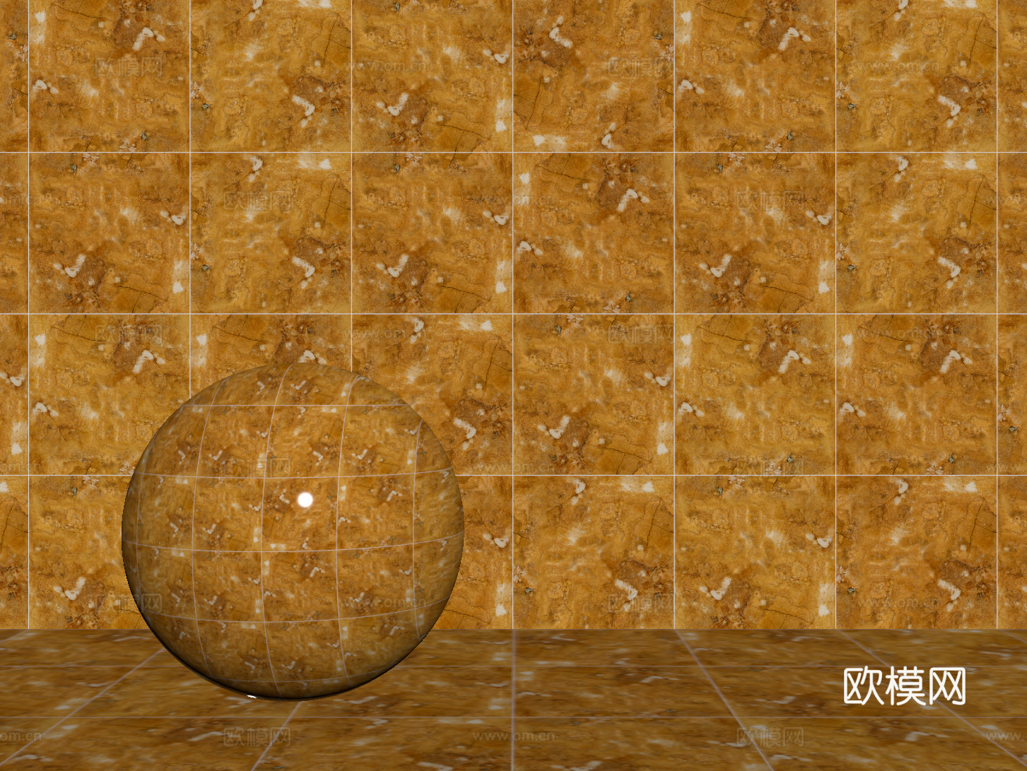 现代黄色瓷砖 厨房瓷砖 洗手间瓷砖 地砖 墙砖su模型