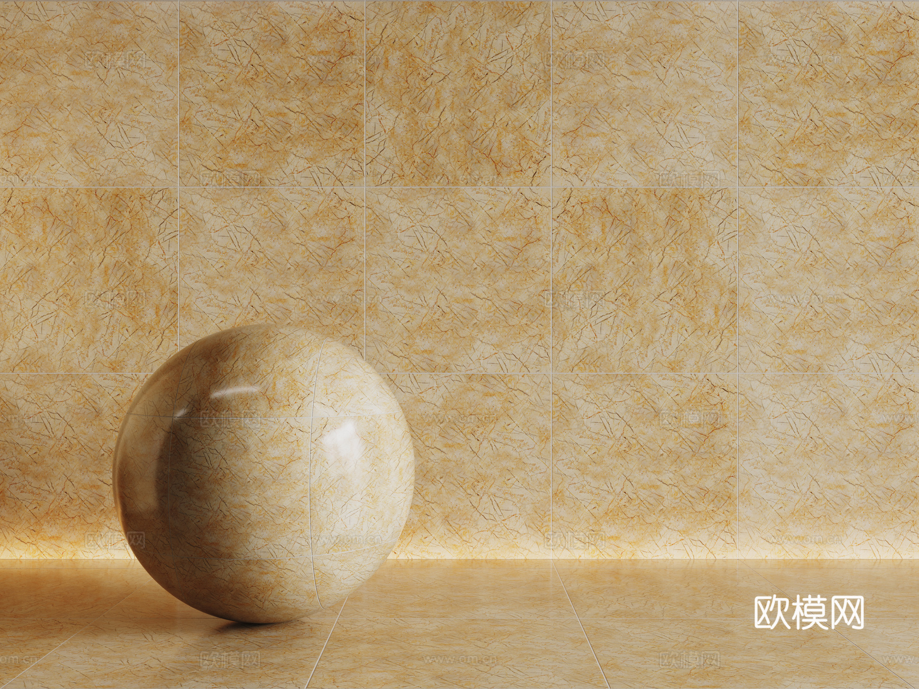 现代黄色瓷砖 厨房瓷砖 洗手间瓷砖 地砖 墙砖su模型