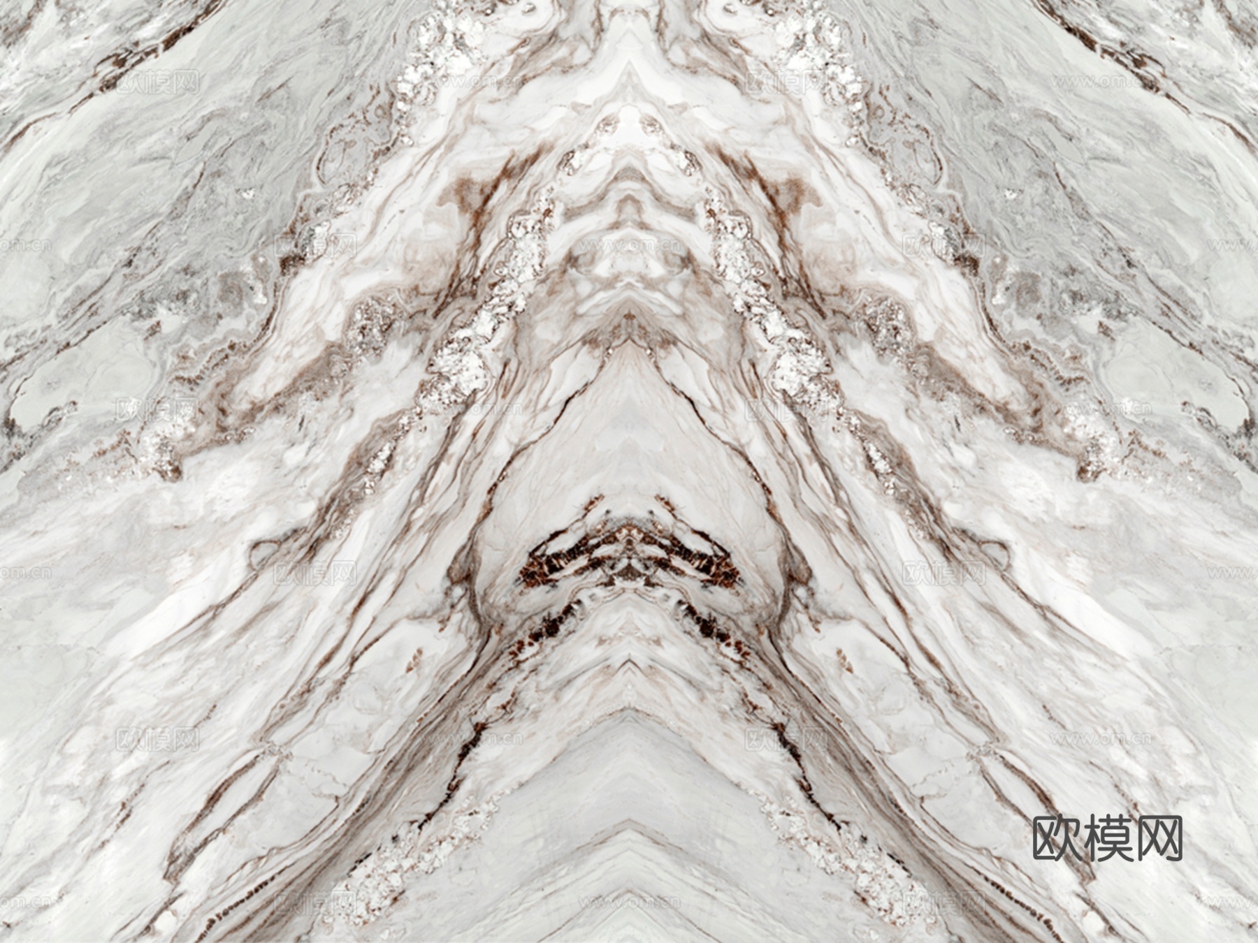 灰色大理石奢石对称纹理