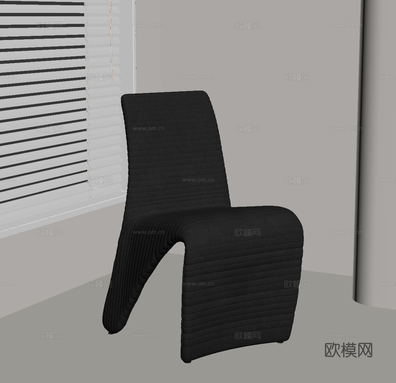 现代休闲椅su模型