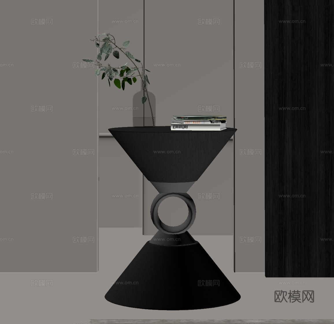 现代意式边几 角几圆几su模型