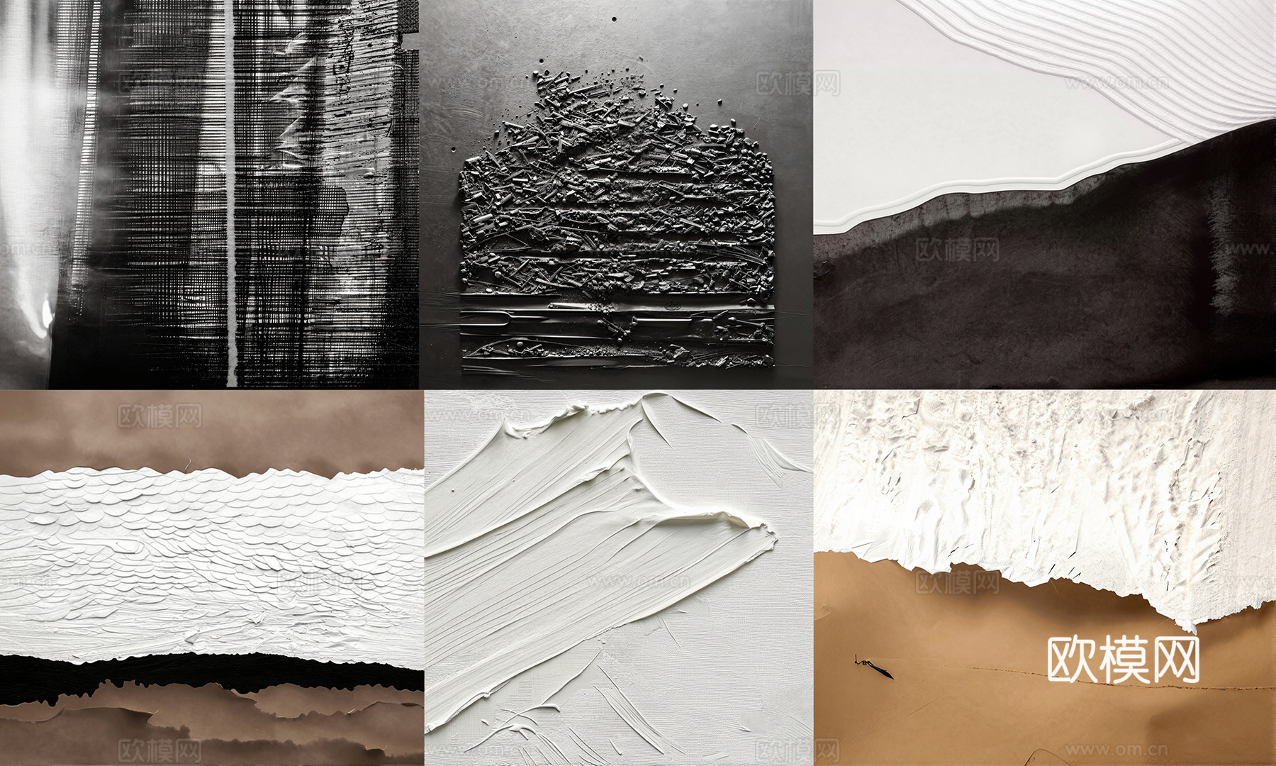 现代挂画su模型