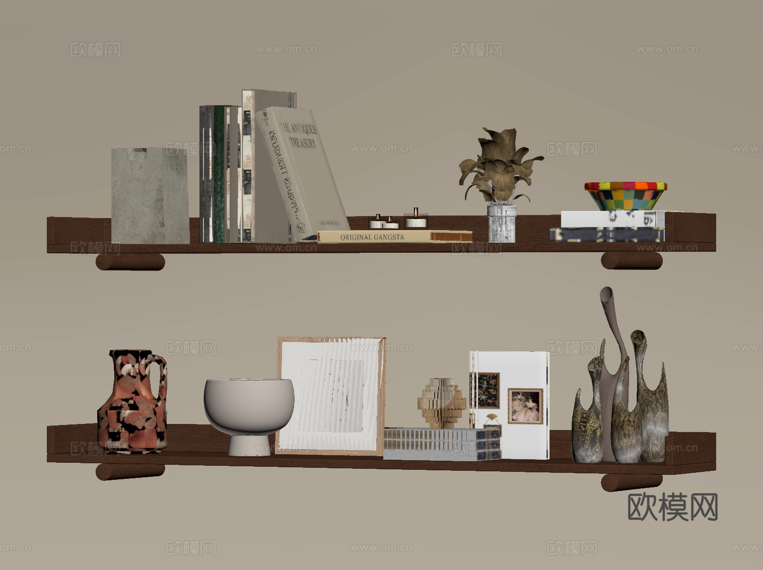 中古书架 置物架su模型