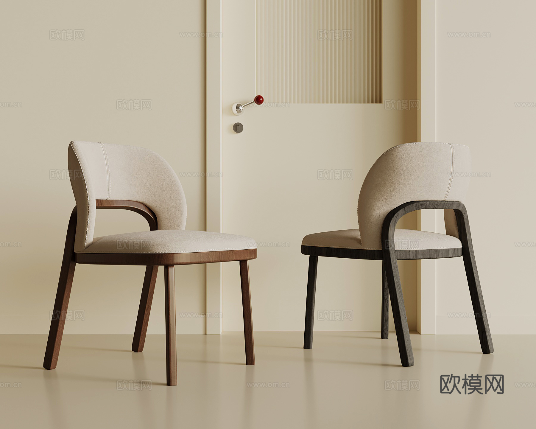 中古风休闲椅su模型