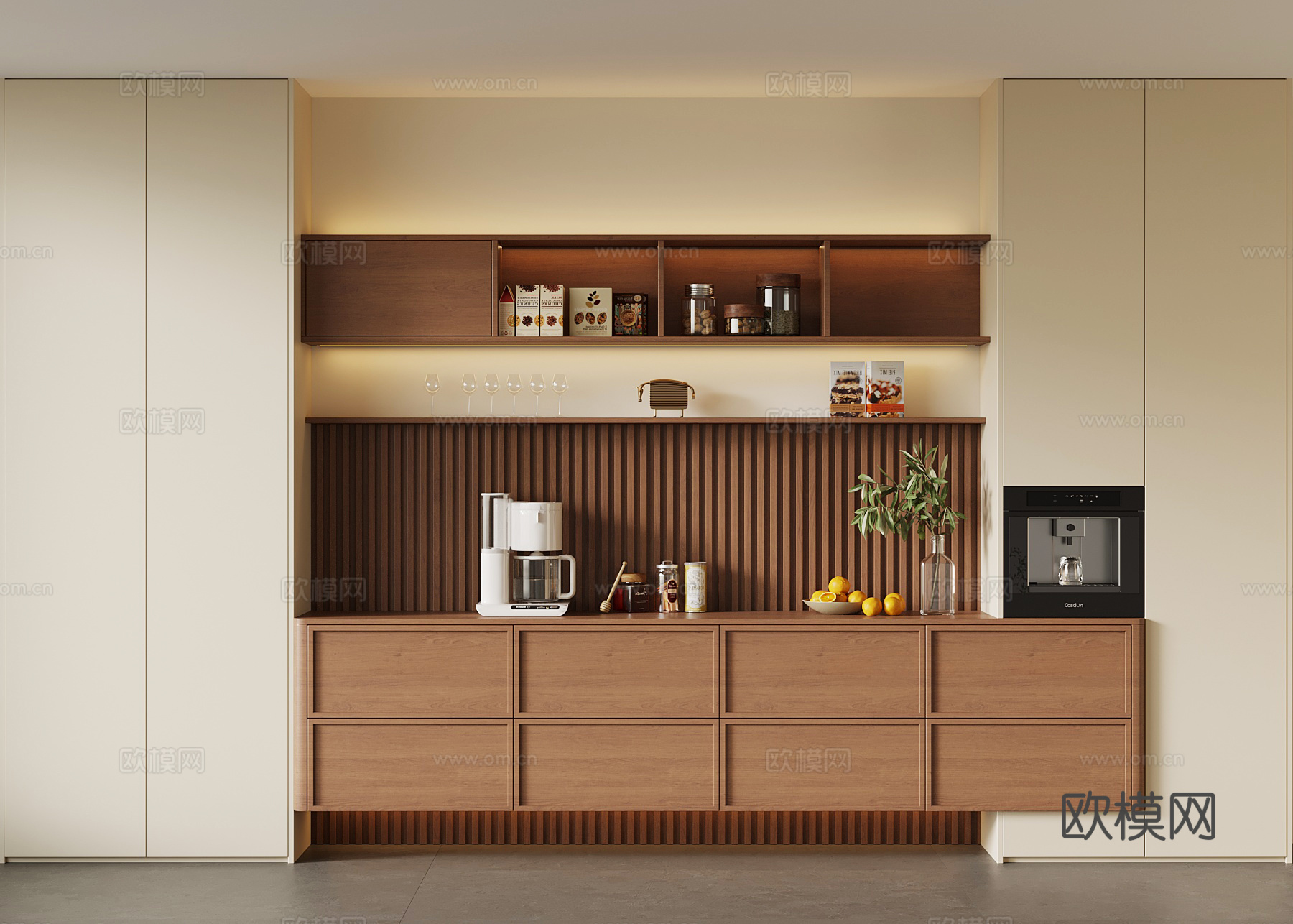 中古餐边柜su模型