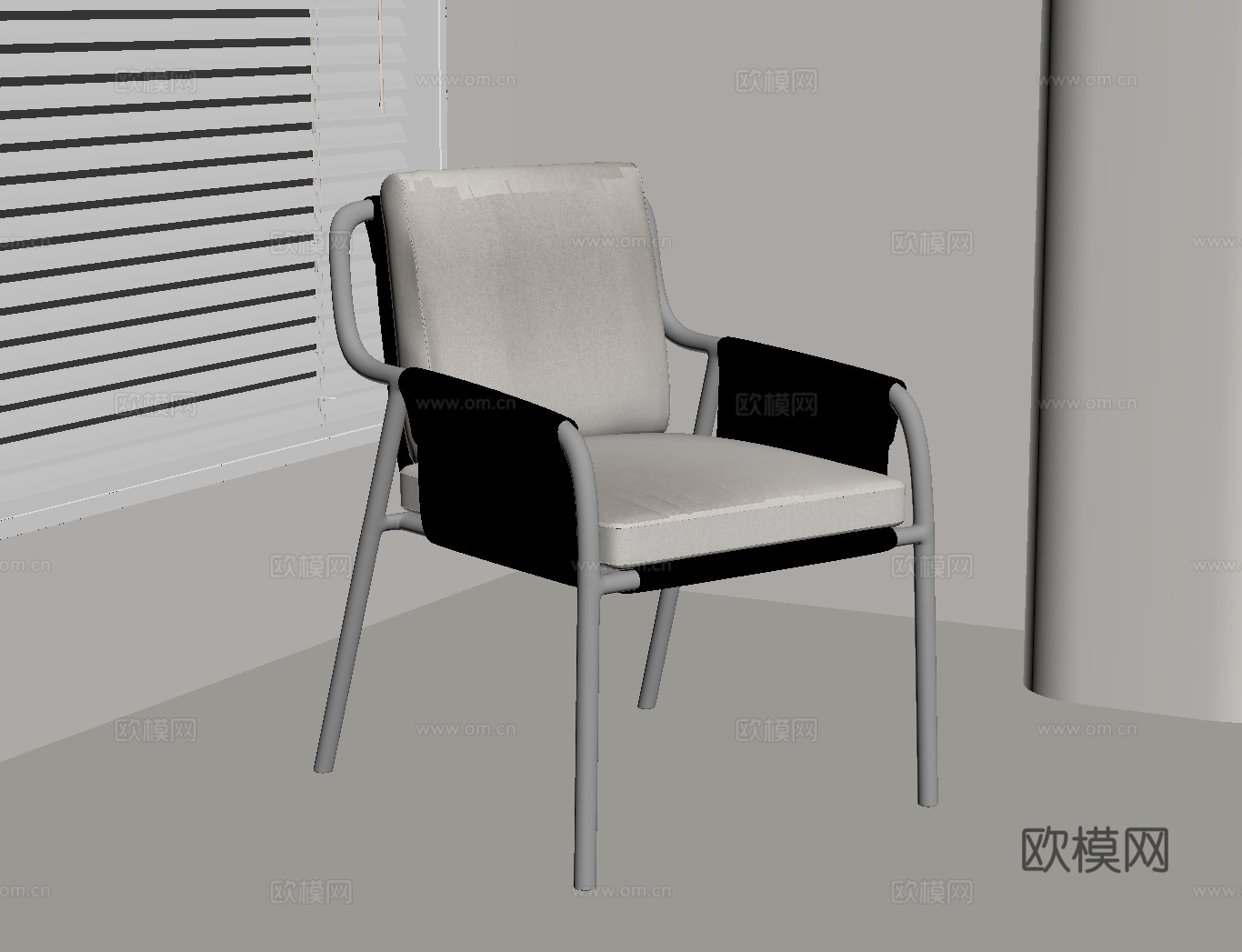 现代休闲椅su模型