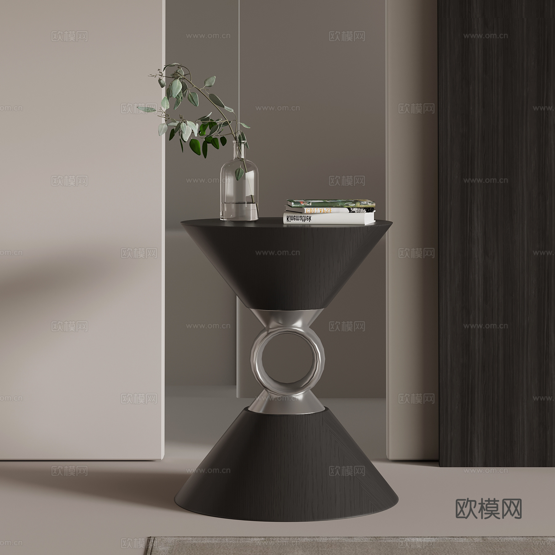 现代意式边几 角几圆几su模型