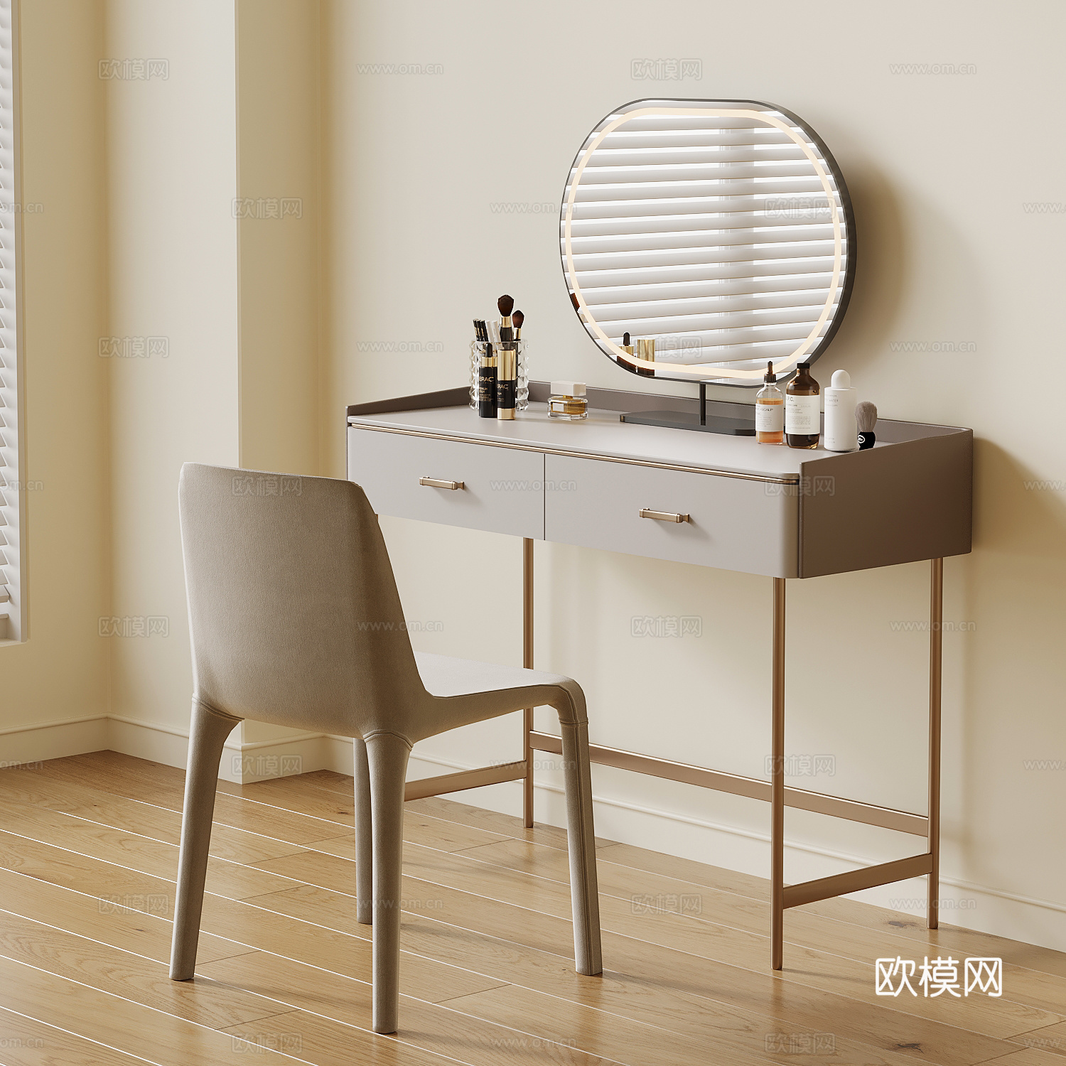 现代梳妆台su模型