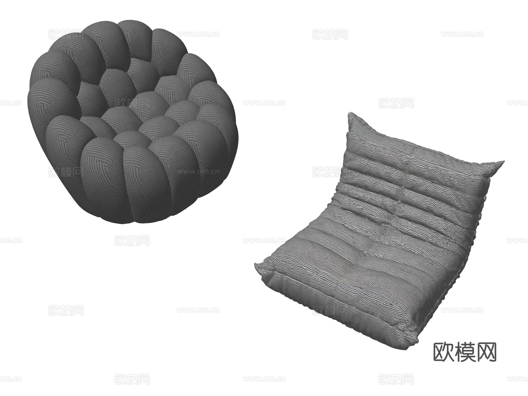 现代休闲沙发座椅su模型